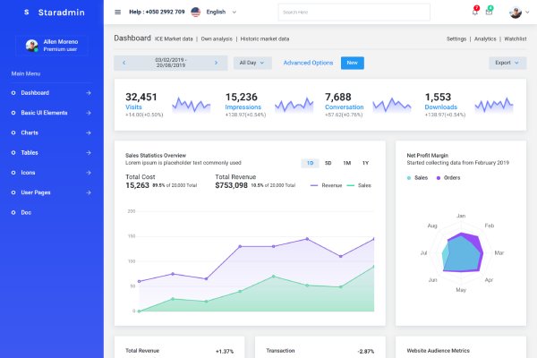 Live Preview StarAdmin-Free-Vue-Admin-Template