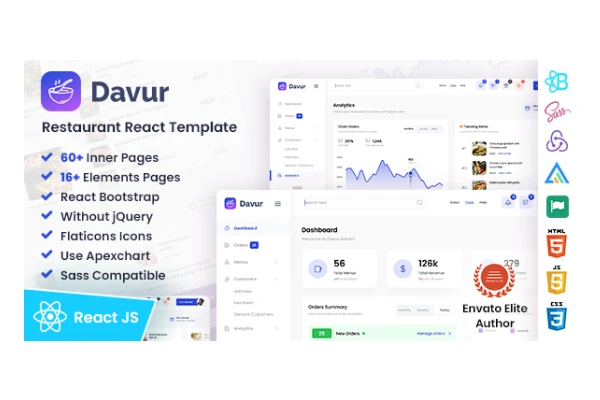 davur-restaurant-food-react-admin-dashboard-template