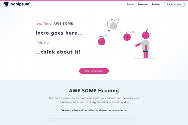 hugo-landing-page