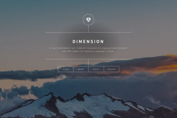 Live Preview nextjs-starter-dimension