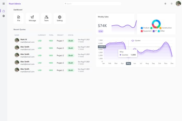 Live Preview nuxt3-admin-dashboard