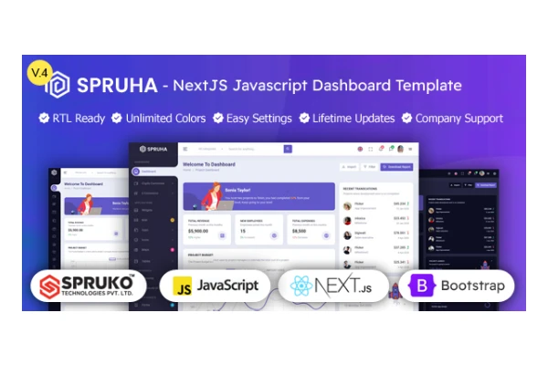 spruha-nextjs-admin-dashboard-template