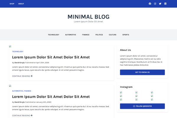 tailwind-blog-template