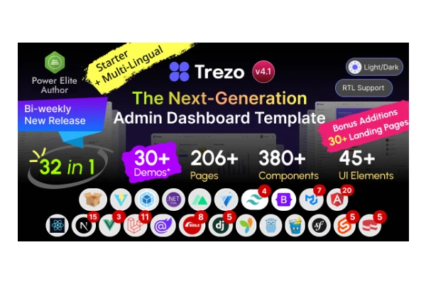 Live Preview trezo-admin-template
