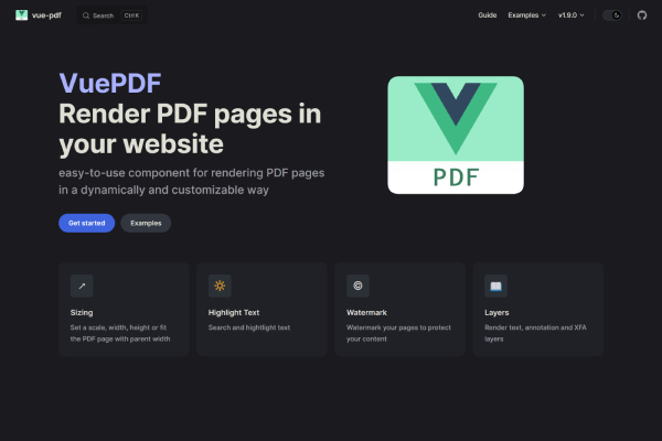 Live Preview VuePDF
