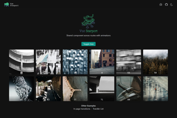 Live Preview Vue Starport