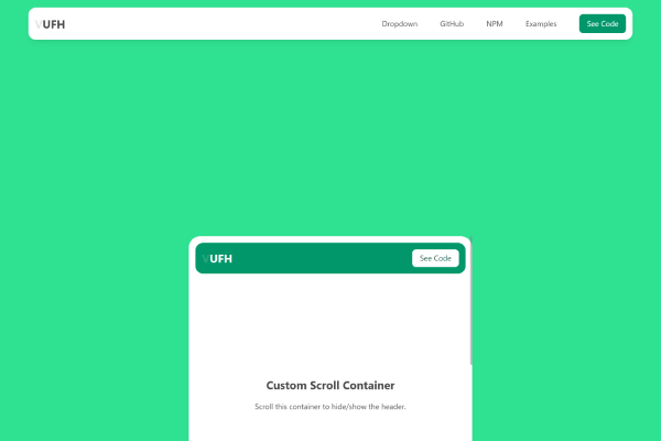 Live Preview Vue Use Fixed Header