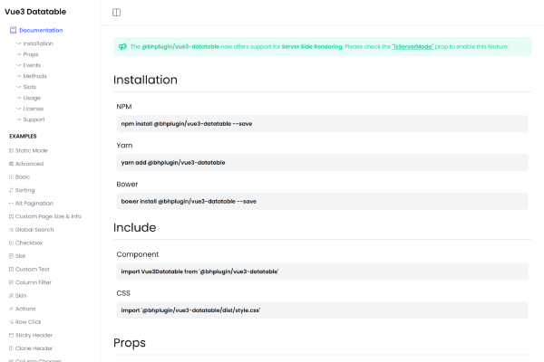 Vue 3 Datatable