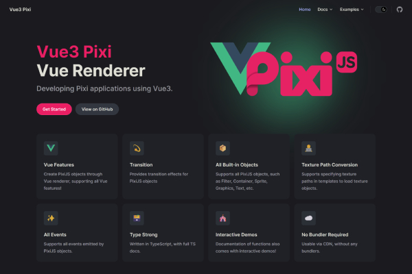 Live Preview Vue3 Pixi