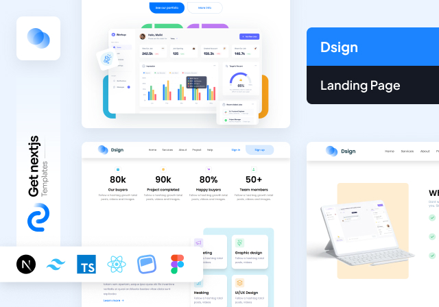 Dsign New NextJs based Landing Page Template