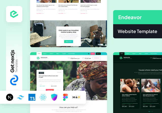 Endeavor Pro Nextjs Charity Website Template